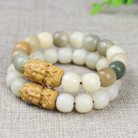 创意菩提根手串单圈男女情侣手链饰品度母手链糖果菩提古风民族风送女朋友老婆情人节七夕生日礼物