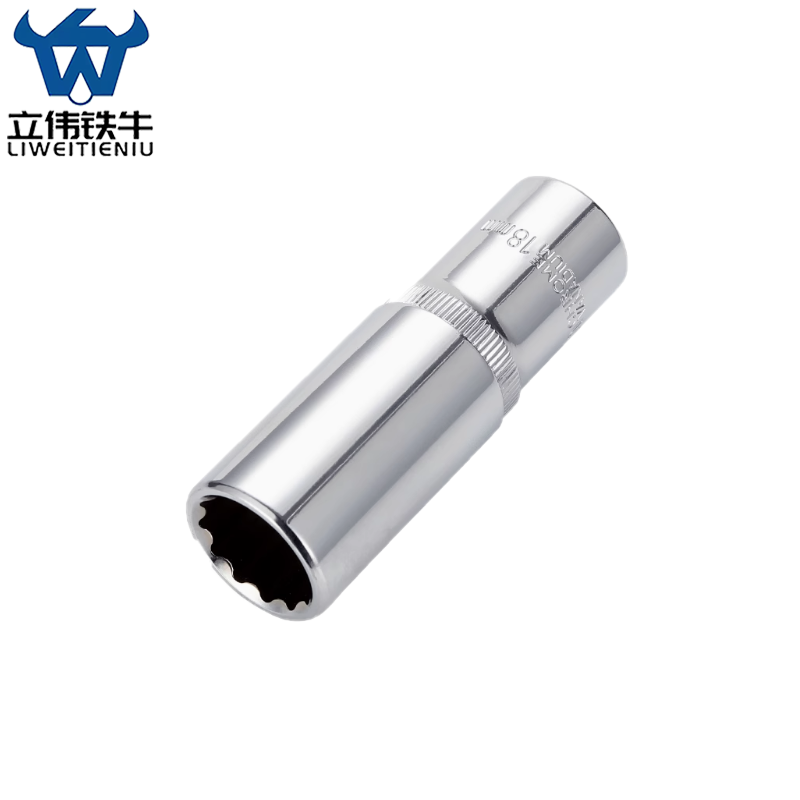立伟铁牛1/2长梅花套筒18mm/个