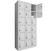 伟樽钢制更衣柜十八门900*350*1800mm台