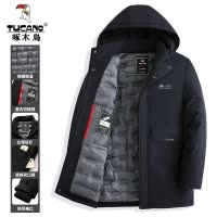 啄木鸟加棉加厚男士棉衣男款冬季商务休闲保暖棉服爸爸冬装外套