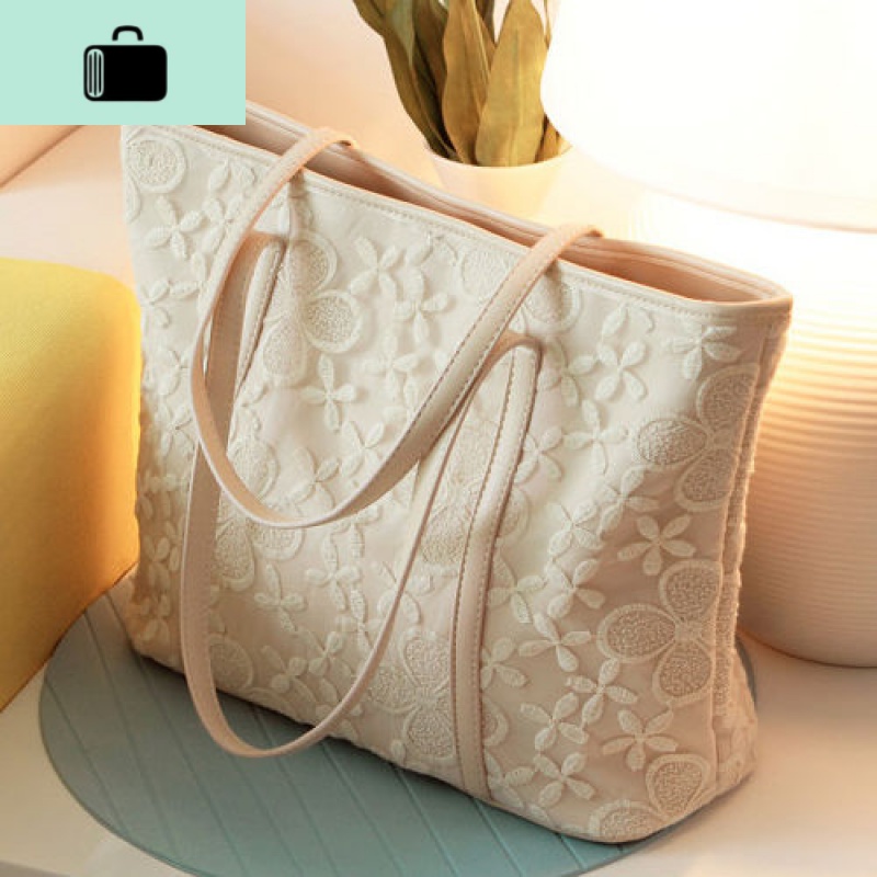 大包包女2020新款蕾丝淑女手提包百搭大容量斜挎包女士文艺单肩包NEW LAKE女士单肩包