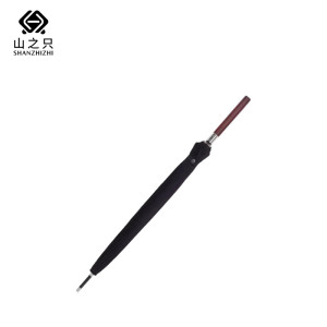 山之只 自动长柄伞 黑色24骨 把 黑色24骨