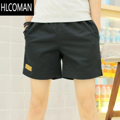 HLCOMAN大码纯色运动短裤男跑步健身房三分裤超短裤潮男运动裤 3分裤