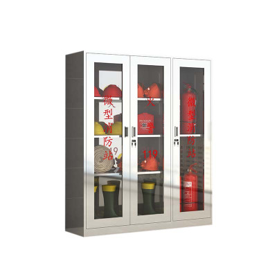 鑫升顺304不锈钢应急物资柜消防救援器材箱防护用品柜室外消防柜高1600*宽1500*深400(加厚201材质)不含器材