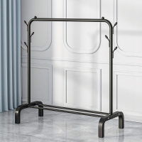 [补贴10%]简易室内宿舍移动晒凉衣帽架子晾衣架落地家用卧室挂衣服折叠单杆