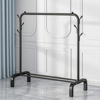[补贴10%]简易室内宿舍移动晒凉衣帽架子晾衣架落地家用卧室挂衣服折叠单杆