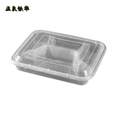 正良铁华 一次性四格餐盒 透明色 箱