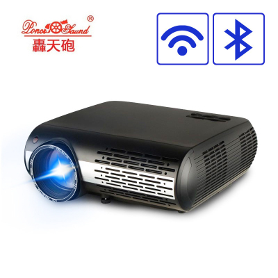 轟天砲（PonerSaund）M2wifi投影仪家用4K全高清1080p办公商用智能手机投影机新款3D家庭影院无屏电视