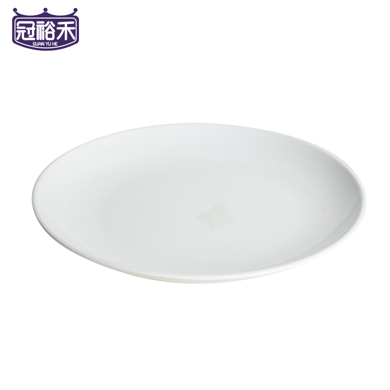 冠裕禾 密胺圆盘餐盘菜盘 14寸 个