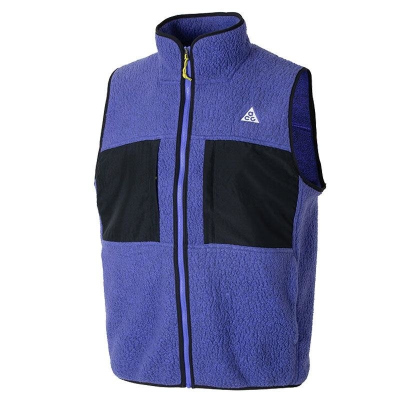 NIKE耐克背心运动休闲舒适抓绒男装立领马甲FN2449-510 D