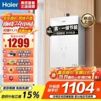 海尔(Haier)燃气热水器天然气水伺服恒温APP智能节能省气WM5 以旧换新 16L [WM5C]加量不加价