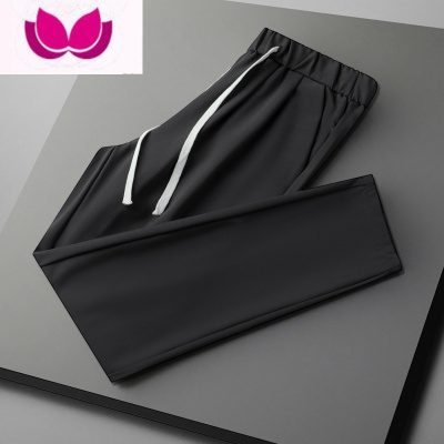 七斓休闲拖地裤垂感男生宽松直筒坠感潮牌ins高街韩版阔腿长裤