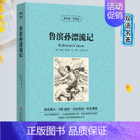 [正版]世界名著鲁滨孙逊漂流记英汉互译双语读物原著学英语书籍书籍初中生高中生阅读经典名著书籍快速提高英语水平中英文原