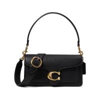 COACH蔻驰单肩包女多功能口袋内部隔层可拆卸肩带拉链内袋黑色