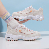 Skechers斯凯奇女鞋新款熊猫鞋网面透气舒适运动休闲鞋896121-NTMT ZP