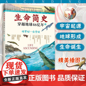 生命简史 穿越地球46亿年 侏罗纪 白垩纪 6-12-15岁儿童中小学生青少年科普读物 宇宙起源地球形成生命诞生史前世界