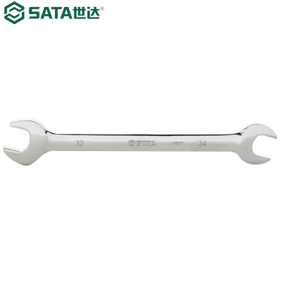 世达(SATA)全抛光双开口扳手 双头呆扳手 32x34mm 41222 1把