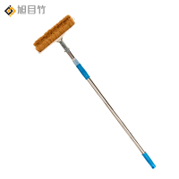 加密软毛猪鬃洗车毛刷26cm刷头 1.3米不锈钢杆 套