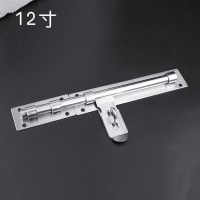 汐岩插销不锈钢栓搭扣木闩加长款栓加厚插销 12寸不锈钢门栓