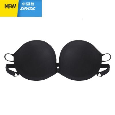 无肩带内衣女隐形防滑小胸聚拢大码薄款季美背文胸礼服婚纱乳贴卓思哲