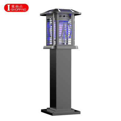 爱尚品太阳能灭蚊灯户外防水驱蚊神器花园庭院商用杀虫酒店别墅TM-08C黑色草坪款3台装