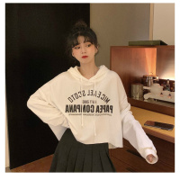 薄款卫衣女秋季新款韩版学生短款上衣连帽外套潮女装
