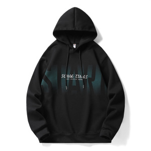 男装秋季新款连帽卫衣男韩版潮套头卫衣宽松字母印花薄款大码上衣