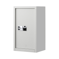 帅畅指纹电子保密柜钢制密码文件柜档案柜矮柜资料柜办公柜 单门白色国保指纹