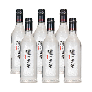 泸州老窖 黑盖 二曲 42度500ml*6瓶 浓香型白酒 光瓶纯粮酒 2970