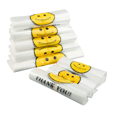 欧思卓黄色笑脸垃圾袋OSZ-X3048 30*48cm 5丝加厚 50个/包 白色