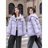 冬季新款韩版棉衣时尚百搭连帽面包服洋气简约棉袄棉服女外套