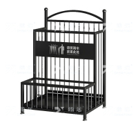 臻远 ZY4080136雨伞收纳架雨伞沥水存放置物架 黑色大号