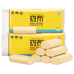 斑布(BABO)卷纸30卷 BASE系列无芯无膜卷纸(DBCW80B30)本色卫生纸竹浆