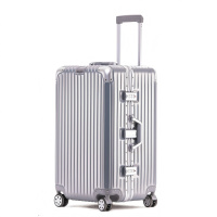 匹牧 PM-LGX-004 铝框拉杆箱 加厚运动款 银色20寸 单位:个