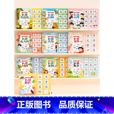 [10本套装]更全面掌握常识知识 [正版]撕撕书婴儿斗半匠宝宝撕拉书识字启蒙游戏书幼儿识字早教魔术贴识字卡片幼儿认字神器