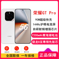 [全新]荣耀GT Pro 冰晶白 16GB+1TB 骁龙8至尊领先版芯 90W快充 7200mAh大电池 荣耀绿洲护眼屏 5G AI手机