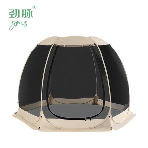 劲脉 六面全景网纱帐篷 300*300*210CM+6面遮阳布 顶