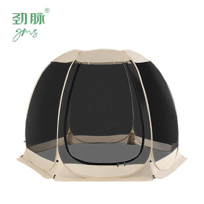 劲脉 六面全景网纱帐篷 300*300*210CM+6面遮阳布 顶