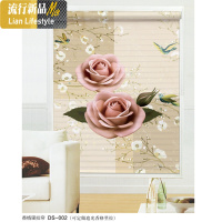 可免打孔柔纱卷帘香格里拉遮光升降百叶窗帘办公客厅卧室餐厅定制 三维工匠