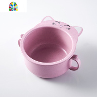 幼儿园餐盘分格卡通可爱家用防摔防烫创意卡通儿童碗餐具套装 FENGHOU 儿童杯粉猫咪图案