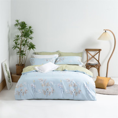 水星家纺纯棉四件套亲肤设计简约卧室床上用品