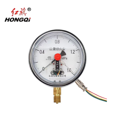 红旗 耐震电接点压力表定制检测款Y100 (压力值需备注) 块