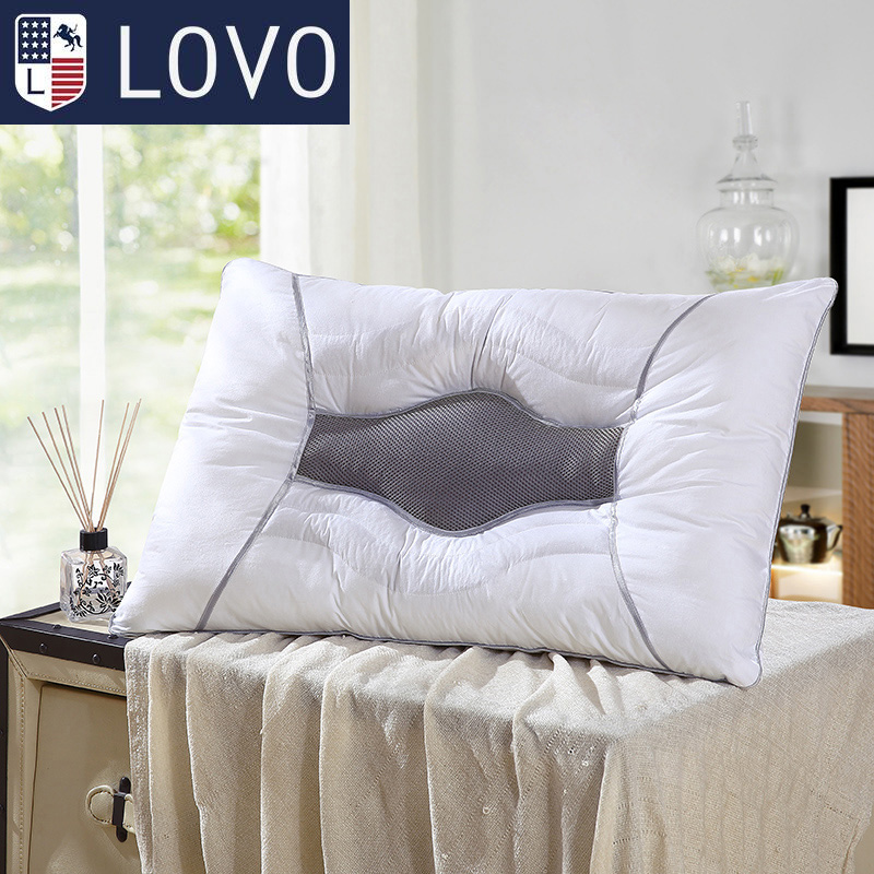 lovo家纺罗莱生活出品枕头枕芯颈椎枕护颈决明子茶枕头单人枕