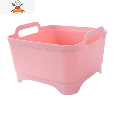 加厚塑料洗菜篮洗水果蔬菜篮 厨房水槽洗菜盆清洗框水果沥水篮子 敬平