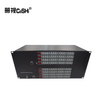 册视128路电话加2路百兆隔离网络电话语音转光纤收发器CS-128P2ET对