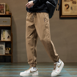 老爺車(LAOYECHE)裤子男秋冬季直筒宽松裤男潮牌冬款男裤拖地裤长裤休闲裤男