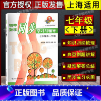 数学 [正版]初中数学同步学习与辅导 七年级第二学期/7年级下 与上海二期课改数学配套 科教版教辅 上海科技教育出版社