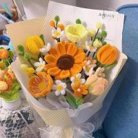 扭扭棒向日葵花束diy手工自制材料包教师节送老师朋友闺蜜礼物花