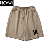 HLCOMAN夏季简约个性印花美式篮球运动短裤男款潮牌高街休闲宽松五分裤子