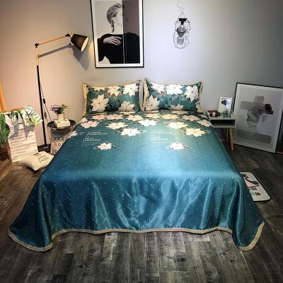 家柏饰(CORATED)冰丝凉席可水洗折叠夏季天1.5米可机洗空调软席子1.8m床单三件套2